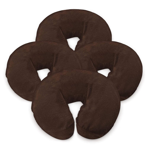 100% Cotton Flannel Massage Face Cradle Cover - Brown